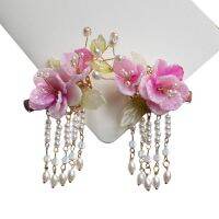 Girls Hair Styling Pins Nonslip Flower Headwear with Retro Hypoallergenic Alloy for Cheongsam Chinese Clothes Dress HSJ88