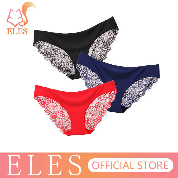 ELES Sexy Lace Seamless Panties For Women Fancy Traceless Crotch of