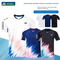 Yonex เสื้อกีฬาเทนนิสเสื้อผ้ากีฬาเสื้อกีฬาเสื้อแบดมินตันเสื้อยืดแขนสั้นผู้ชายผู้หญิง110442