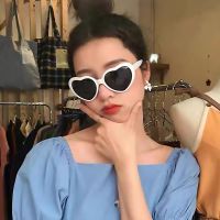 【YF】❉✷  heart Sunglasses love European and frameless conjoined dazzling