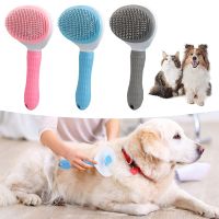 Pet Dog Hair Brush Cat Comb Grooming Hair Removal Self-Cleaning Slicker Brush with Massage Shedding amp;Detangling Pet Supplies