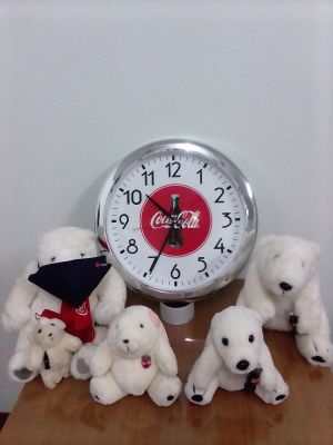 นาฬิกาโค๊ก Coca-Cola นาฬิกาแขวน นาฬิกาติดผนัง Wall Clock Quartz  ขนาด 38 CM (15 นิ้ว) แถมถ่านอัลคาไลน์ (AA) พานาโซนิค สินค้าพรีเมี่ยมโค๊ก  ลิขสิทธิ์แท้
