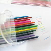 12Pieces 2.0mm 6 Colors Wood Soft Pencil Lead Refills Core for Art School Diy Drawing Writing Sketch Supplies Stationery