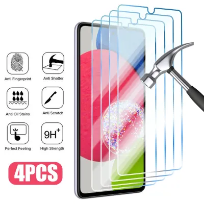 4PCS Screen Protector on Samsung Galaxy A13 A03S A03 A52 A72 A51 A71 A32 Tempered Glass on Samsung A33 A23 A52S A53 5G A73 Glass