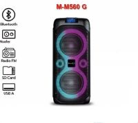 ลำโพงบลูทูธ ลำโพงพกพา Music D.J. (M-M560G) + BLUETOOTH, FM,USB,TF CARD ลำโพง8" เบิ้ล/ร้านจัดส่งไว