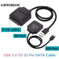 ▲♦ GRWIBEOU Cable Sata to USB 3.0 Adapter Cable Support 22Pin 2.5 3.5 inche External HDD SSD Hard Disk Computer Connector