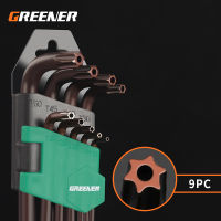 GREENER L-Shape สกรูถั่ว Wrenches บอลหกเหลี่ยม T Orx หัวอัลเลนที่สำคัญ Hex ประแจปรับประแจเครื่องมือซ่อมแซมแบบพกพา