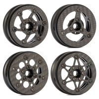 【hot】 1.9 Carbon Portal Beadlock Wheels Rims for 1/10 Crawler Cheater Rigs GSPEED LCG Chassis Capra SCX10 TRX4