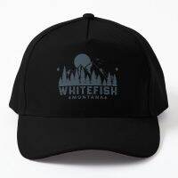 Whitefish Montana Mountain View Baseball Cap Hat Snapback Fish Summer Bonnet Sport Sun Spring

 Casquette Solid Color Printed