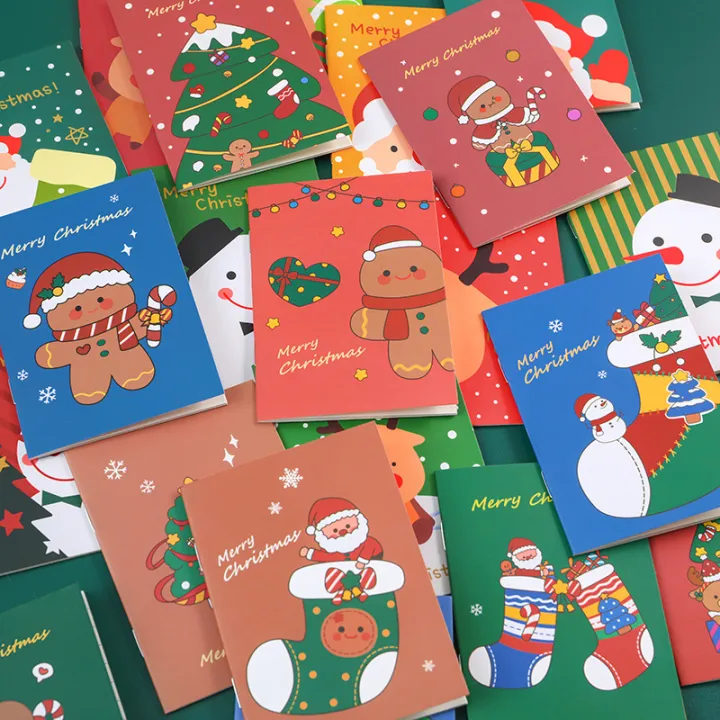 stationery-gift-notebook-korea-stationery-notebook-cute-cartoon-notebook-santa-claus-notebook-elk-tree-notebook