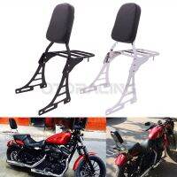 Motorcycle Backrest Sissy Bar with Rear Luggage Rack For Harley Sportster XL Iron 883 1200 XL883C R XL1200R C XLH883 2004-2014