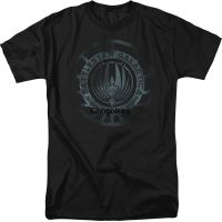 Popfunk Battlestar Galatica Faded Logo เสื้อ T สติกเกอร์ S-5XL