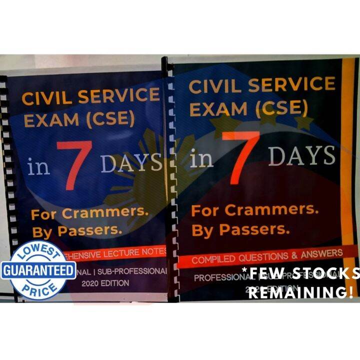 【Ready Stock】 2IN1 Civil Service Exam (CSE) 2022 Ultimate Reviewer
