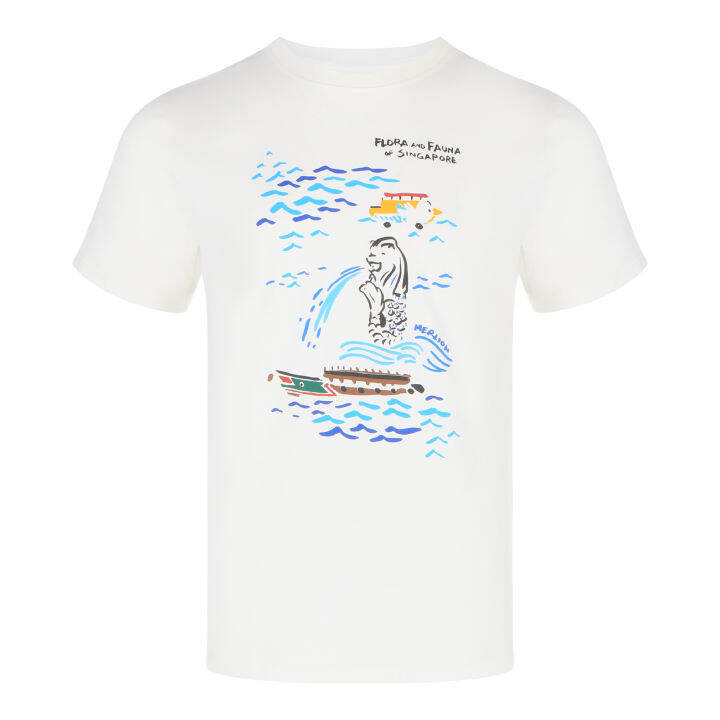 merlion-bumboat-and-duckboat-tours-ks03-t-shirt-tshirt-unisex-men-women-tee-shirt-teeshirt-singapore-souvenir-local-design-gift-flora-and-fauna