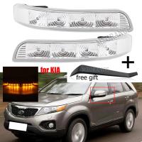 สำหรับ KIA Sorento XM 2009 2010 2011 2012 2013 2014สัญญาณเลี้ยวกระจกมองหลัง4ชุดสัญญาณไฟ LED ไฟ Repeater รถจัดแต่งทรง