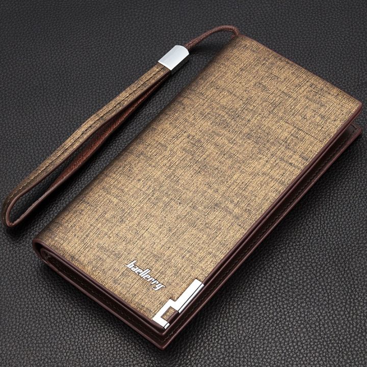 layor-wallet-baellerry-กระเป๋าใส่โทรศัพท์มือถือสำหรับผู้ชาย-กระเป๋ากระเป๋าเก็บบัตรใส่โทรศัพท์มือถือมัลติฟังก์ชั่คลัทช์หนังนิ่มกระเป๋าใส่เงินยาวกระเป๋าสตางค์นักธุรกิจชาย