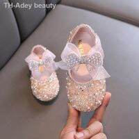 【hot】✾□┇  New Childrens Sequined Leather Shoes Rhinestone Fashion Baby Kids Wedding