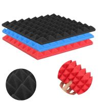 25x25x4cm 1PCs Pyramid Soundproofing Foam Acoustic sound-absorbing Foam Sound Treatment Absorption Wedge Tiles Pack Studio/Music