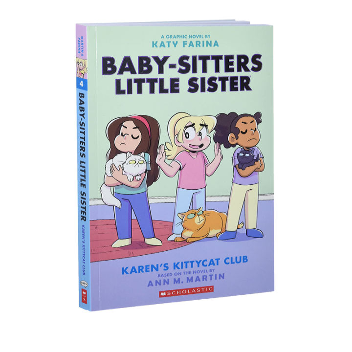 original-english-baby-sitters-little-sister-4-karen-s-kittycat-club-pretty-nanny-club-full-color-comic-book-childrens-extracurricular-reading-story-book
