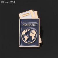 Travel Passport Jewelry Enamel pins Brooch Pin Metal Badges Brooches Pins Pilot Gift