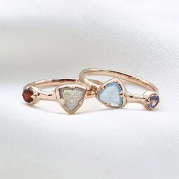 Gemstone rings clearance in gold