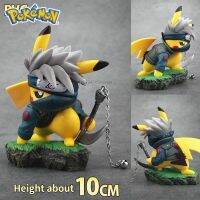 Anime Pokemon Pikachu Cosplay Kakashi Action Figure NARUTO Kakashi PVC Model Room Car Decoration Toys For Child Christmas Gift