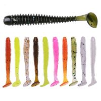 【hot】■ 20pcs/Lot Fishing Worms Soft Lures 5cm 0.7g Jig Wobbler Shiner Silicone Artificial Baits Swimbaits Carp Bass Tackle