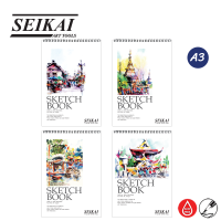 SEIKAI สมุดสเก็ตซ์สันลวด A3 180G (ARTIST 8K SKETCH BOOK) 1 เล่ม