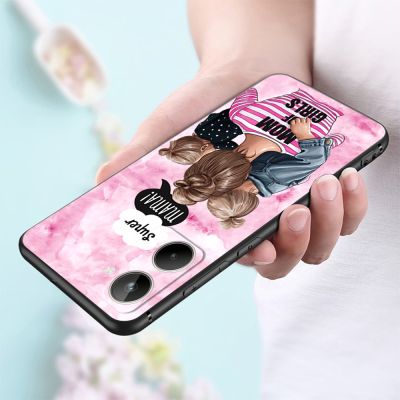 Mobile Case For realme 10 4G Case Back Phone Cover Protective Soft Silicone Black Tpu Cat Tiger