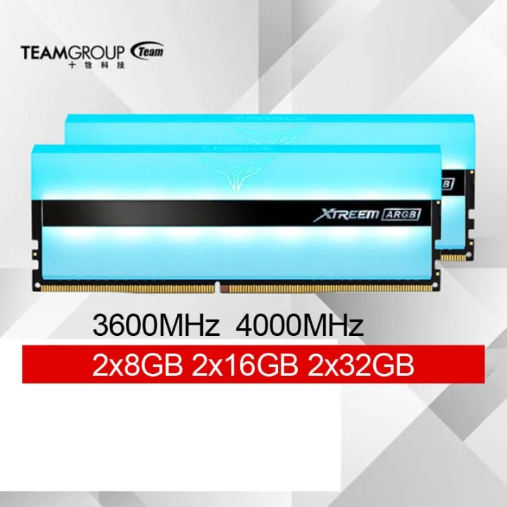 TEAMGROUP T-Force Xtreem ARGB 3600Mhz 4000Mhz (2X8gb) / (2X16gb) Dual ...