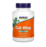 จุดสหรัฐอเมริกา Now Foods แคลเซียมแมกนีเซียมกลุ่ม B วิตามินซีรวมกระดูกกดสุขภาพ Cal-Mag 100เม็ด