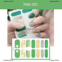 xingwendanp เล็บสติกเกอร์ศิลปะด้วยตนเองกาว DIY เล็บ wraps สติกเกอร์สติกเกอร์แบบเต็มรูปแบบ