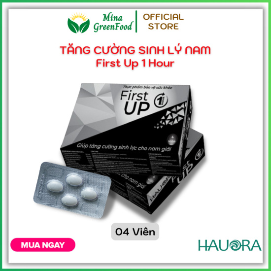 4 viên ngậm tăng cường sinh lý nam first up 1hour hauora mina greenfood - ảnh sản phẩm 1