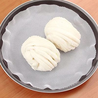 Silicone Non-Stick Steamer Mesh Pad For Steamed Stuffed Buns/Bread Pastry Kitchen Cooking Tools Round Dumplings Mat