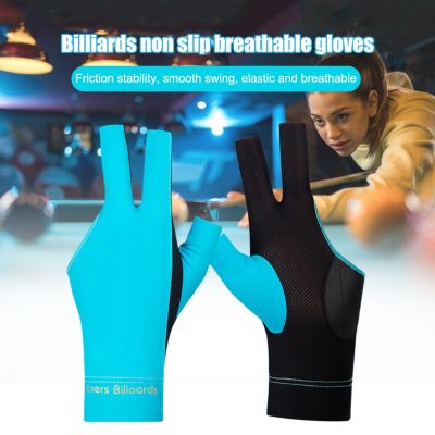 1PCS Breathable Snooker Cue Glove 3 Finger Billiard Gloves Snooker Shooters Left Hand High Quality Billiard Fitness Accessories