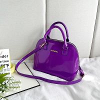 [COD] women 2023 new fashion ladies shell bag cross-border wholesale European and patent leather bright surface