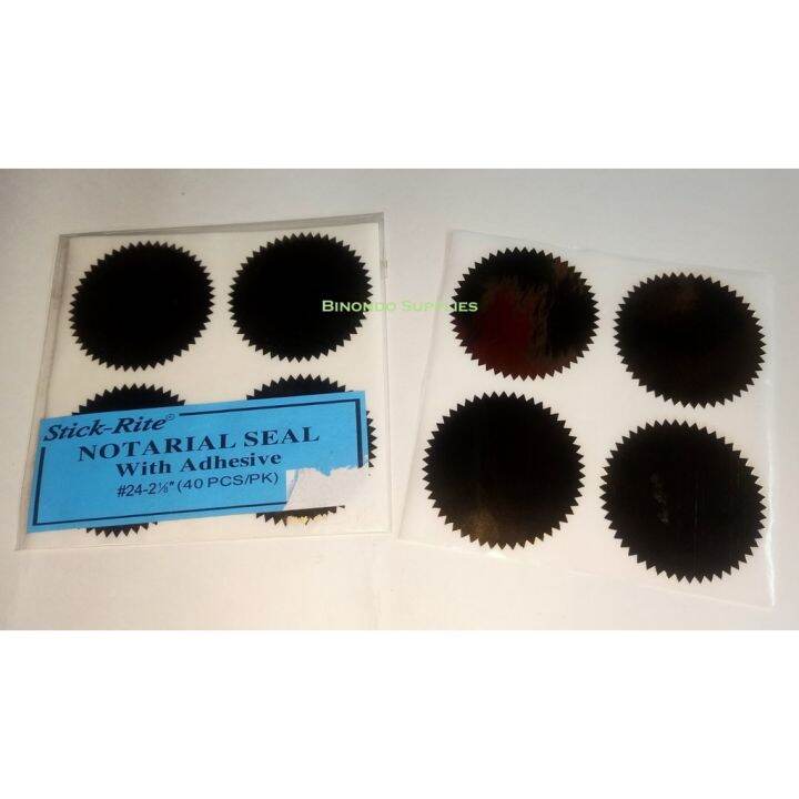 StickRite Gold Notorial Seal Certificate Foil Seal with Adhesive 40