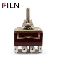 ONOFFON 3 Positions 12 Pins Self-lock Toggle Switch 4PDT 15A 250VAC Electrical Circuitry  Parts