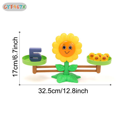 ของเล่นสร้างสมดุลจากดอกทานตะวัน CYF การบวกและลบดิจิตอลสำหรับเด็กอนุบาลอนุบาลอนุบาลอนุบาลเพื่อการศึกษาปฐมวัยทดลองของเด็ก