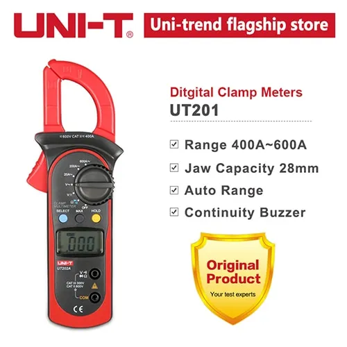 UNIT UNI T Digital Clamp Meter DC AC Current UT203 UT204 UT200 Series