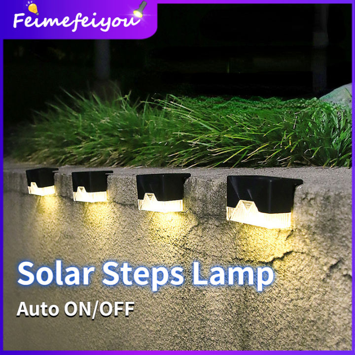 solar stair lights garden light outdoor IP65 Waterproof Steps Lamp ...