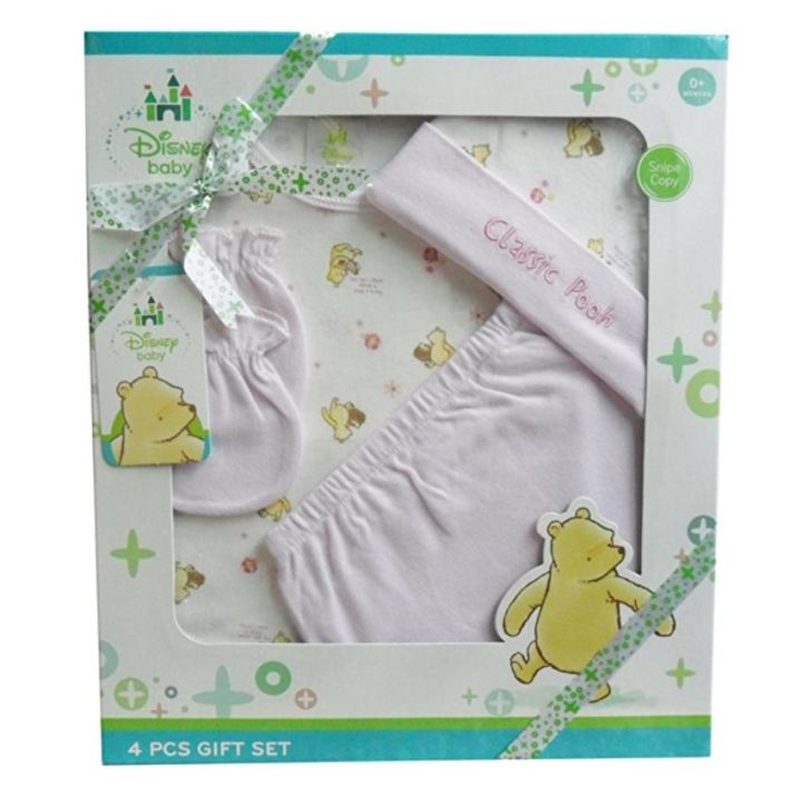 bab-ชุดของขวัญเด็กแรกเกิด-baby-gift-set-ชุดของขวัญ-เด็กแรกเกิด-4-ชิ้น-หมี-pooh-สีชมพู-cp-3130-ชุดของขวัญเด็กอ่อน-เซ็ตเด็กแรกเกิด