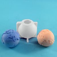 New 3d Globe Shape Silicone Candle Mold Diy Handmade Aromatherapy Wax Soap Mold Making Supplies Handcraft Home Decor Wholesale