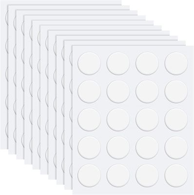 Stiker Transparan Titik Perekat Nano Dua Sisi 10/15/20/30/40Mm Akrilik Bulat Tanpa Jejak Stiker Perekat Kuat Tahan Air
