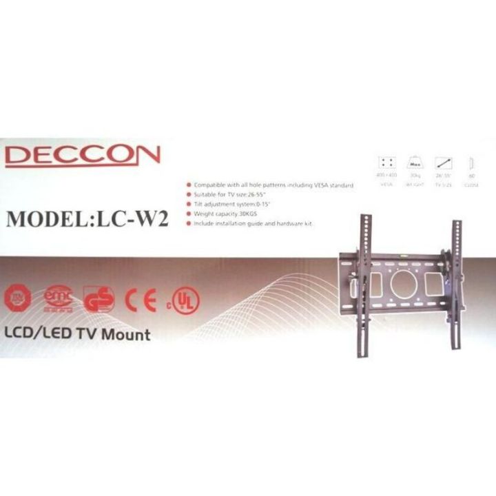 โปรพิเศษ-ขาแขวนทีวี-deccon-รุ่น-lc-w12-ราคาถูก-ขาแขวน-ขาแขวนทีวี-ขาแขวนลำโพง-ที่ยึด-ที่ยึดทีวี-ขาแขวนยึดทีวี