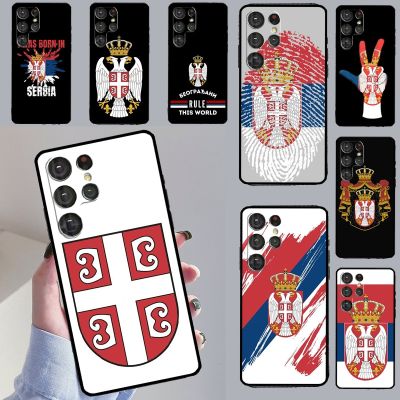 Flag of Serbia Serbian Cover For Samsung Galaxy S20 FE S21 S22 Ultra Note 20 Note 10 S8 S9 S10 Plus Phone Case Phone Cases