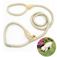 Dog Leash Slip Rope Lead Leash Heavy Duty Braided Rope Adjustable Training Leashes Nylon Pet Lead 8/14mmFor Large/small Dogs