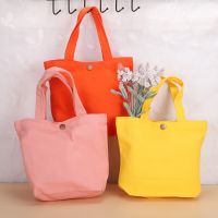 6 Candy Colors Mini Bag Tote Bag Canvas Small Bag Pouch For Women Student Tote Bag Canvas Bag For Women