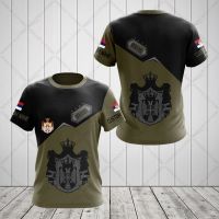 Personalize Serbia Emblem Olive Tees Summer Cool Jersey Mens Fashion Sportswear Loose Oversized T-shirts Short Sleeves Tops