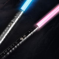 จับโลหะคอสเพลย์สองขอบ Lightsaber RGB 7สีเปลี่ยน LED ดาบเลเซอร์สองในหนึ่ง Switchable ดาบเสียงเต็มของขวัญ